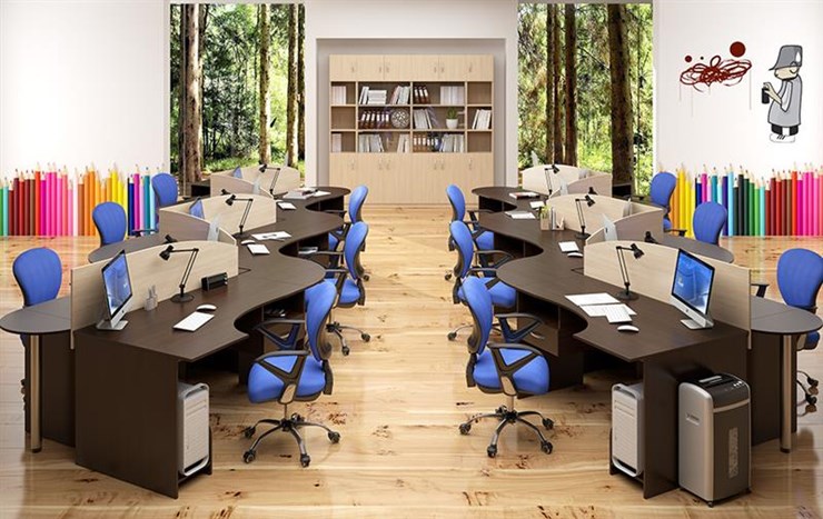 Офисный комплект мебели SIMPLE в Чебоксарах - изображение 4